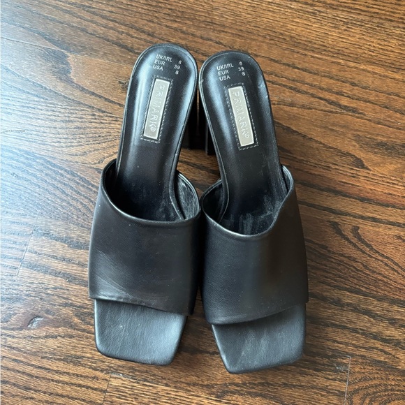 Primark Women's Black Slide Sandals with heels | 8 - Picture 5 of 5